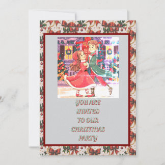 Downloadbare Christmas Party Invitation Kaart