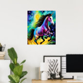 Downloadbare digitale Art Print | Rainbow Unicorn (Thuiskantoor)