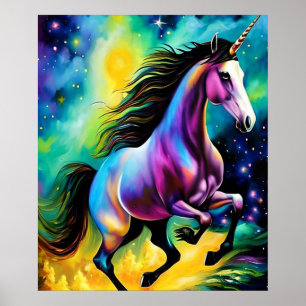 Downloadbare digitale Art Print   Rainbow Unicorn