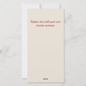 Downloadbare elegante harten, florale Valentijnen Feestdagenkaart (Achterkant)