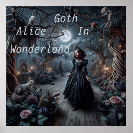 downloadbare Gothic Alice in Wonderland Poster