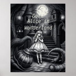 downloadbare Gothic Alice in Wonderland Poster