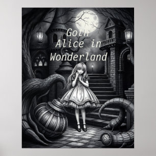 downloadbare Gothic Alice in Wonderland Poster