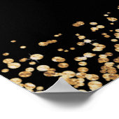 Downloadbare Gouden Glitter Programma Welkom Bruil Poster (Hoek)