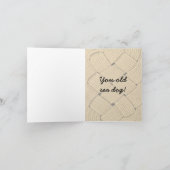 Downloadbare Happy Birthday You Old Zee Dog Funny Kaart (Binnen)