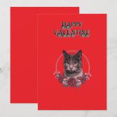 Downloadbare Happy Valentijns Dag kaart (Voorkant / Achterkant)