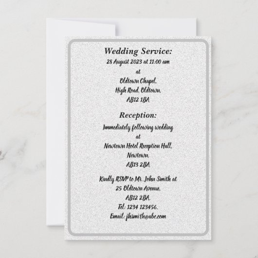 Downloadbare Humming Bird Wedding Invitation Kaart (Achterkant)