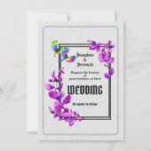 Downloadbare Humming Bird Wedding Invitation Kaart (Voorkant)
