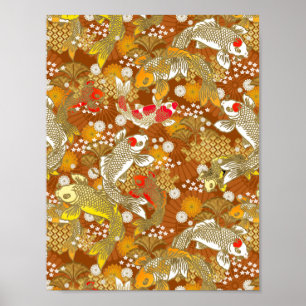 Downloadbare Japanse Chiyogami - yuzen kunstpapier Poster