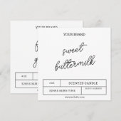 Downloadbare kaarsetiketten kaart (Voorkant / Achterkant)