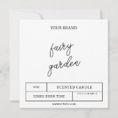 Downloadbare kaarsetiketten kaart (Achterkant)