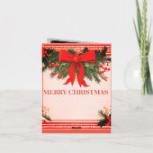 Downloadbare Kerstgroeten Gevouwen Uitnodiging (Achterkant)