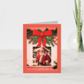 Downloadbare Kerstgroeten Gevouwen Uitnodiging (Voorkant)