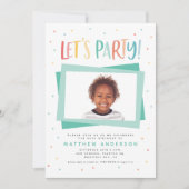 downloadbare Kleurrijke regenboog feestverjaardag Kaart (Voorkant)