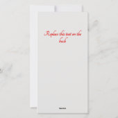 Downloadbare lijntekening valentine chic aangepast feestdagenkaart (Achterkant)