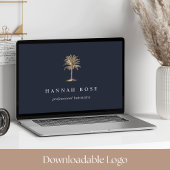 *Downloadbare Logo* Gold Palm Tree Print