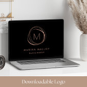 *Downloadbare Logo* Roos Abstracte Monogram Print