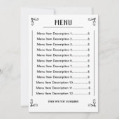 Downloadbare menubalk met bewerkbare aanbiedingen feestdagenkaart (Voorkant)