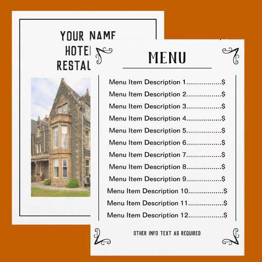 Downloadbare menubalk met bewerkbare aanbiedingen feestdagenkaart