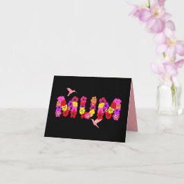 Downloadbare Moederdag Floral Hummingbird Mum Kaart