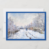 Downloadbare Monet's Snow in het Argenteuil landsc Kaart (Voorkant)
