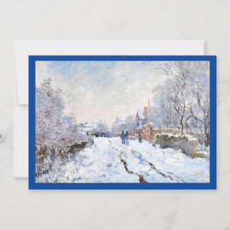 Downloadbare Monet's Snow in het Argenteuil landsc Kaart