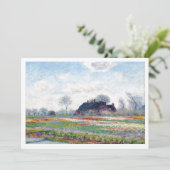 Downloadbare oude huis landschap kaart (Staand voorkant)