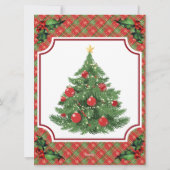 Downloadbare Red Plaid Holiday Specials Menu (Achterkant)
