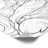 Downloadbare religieuze kerstscène poster (Hoek)