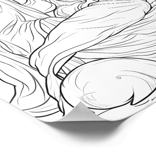 Downloadbare religieuze kerstscène poster (Hoek)