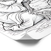 Downloadbare religieuze kerstscène poster (Hoek)