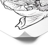 Downloadbare religieuze kerstscène poster (Hoek)