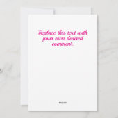 Downloadbare, roze magische heks Valentijn's Day Feestdagenkaart (Achterkant)