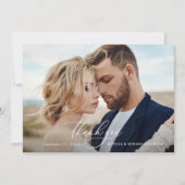 downloadbare rustieke bruiloft dank u botanisch kaart (Voorkant)