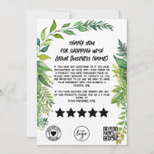 Downloadbare seruminstructie-Sjabloon Kaart (Achterkant)