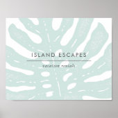 DOWNLOADBARE Tropic Botanicals Business Logo Sign Poster (Voorkant)