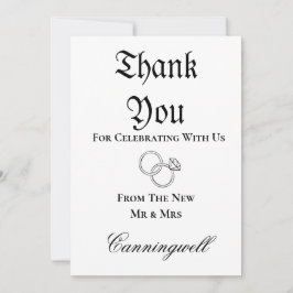 Downloadbare trouwring kalligrafie kaart