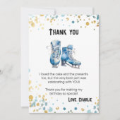 Downloadbare Verjaardagskaart met Dank je wel en S Kaart (Voorkant)