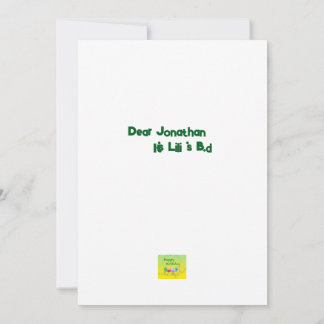 Downloadbare verjaardagsuitnodiging Aapkaart Kaart
