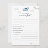 Downloadbare 'Wie kent mama het beste' spelkaart Kaart (Voorkant)