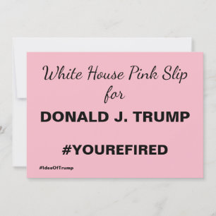 Downloadbare Witte Huis Roze Slip Trump Resist Kaart