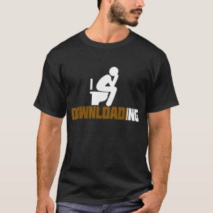 Downloaden - Funny Sarcastic Toilet Pooping T-shirt