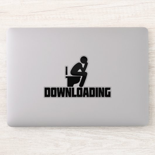 Downloaden - Funny Toilet Pooping Sticker (Computer)