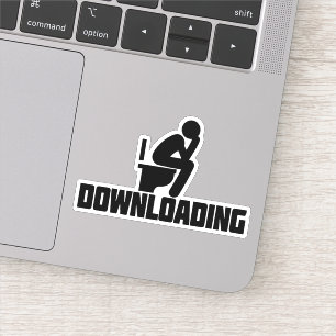 Downloaden - Funny Toilet Pooping Sticker