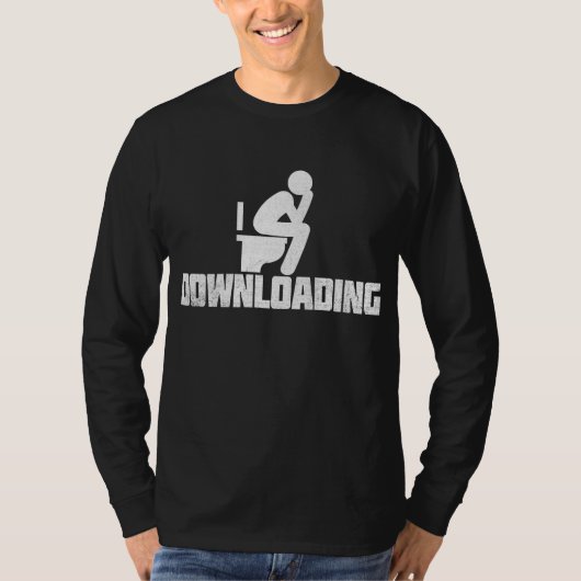 Downloaden - Grappig Sarcasme Toilet Pooepen T-Shi T-shirt (Voorkant)