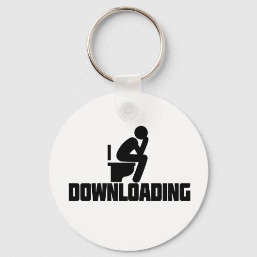 Downloaden - Grappige wc-poep Sleutelhanger (Voorkant)