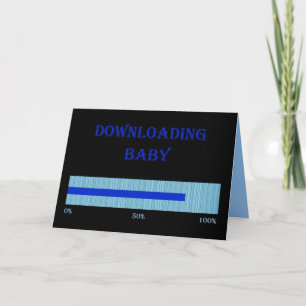 DOWNLOADEND BABY - DE KAART VAN DE UITNODIGING VAN