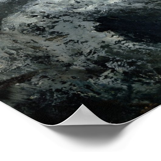 Downpour at Etretat Poster (Hoek)