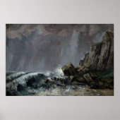 Downpour at Etretat Poster (Voorkant)