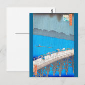Downpour by Hiroshige Briefkaart (Voorkant / Achterkant)
